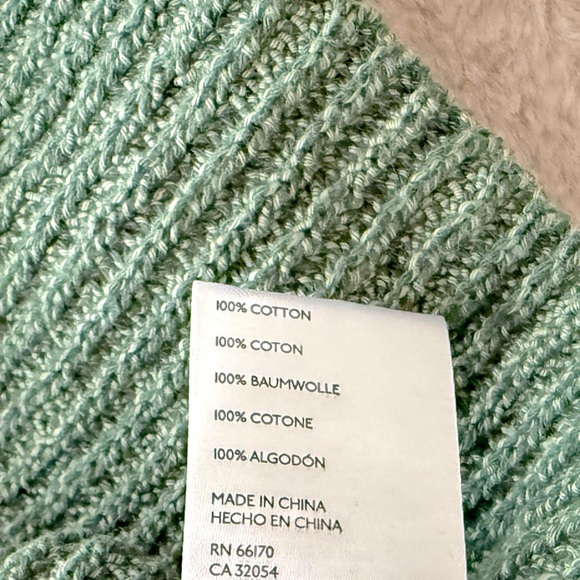 NWT Free People FP Beach Freya Short Sleeve Sweater Emerald Spell Green Size M - Picture 10 of 11